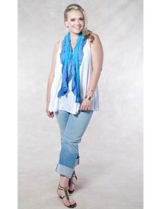 Fade Ruffle Scarf by SWAK Designs