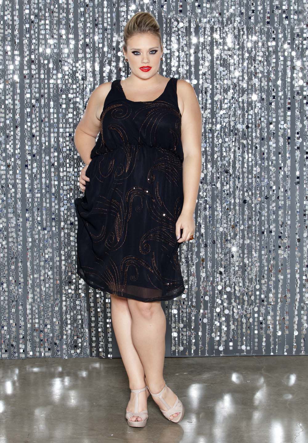 BLACK WITH SEQUIN
