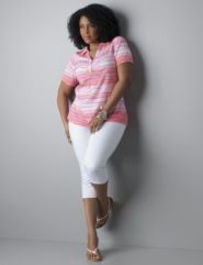 Supima&reg; Cotton Polo, Crop Pant