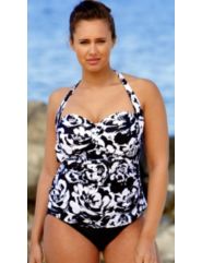 Two Styles! Beach Belle Riviera Bandeau Tankini by Beach Belle