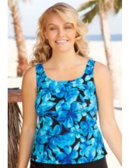Beach Belle Honolulu Blue Tankini Top by Beach Belle