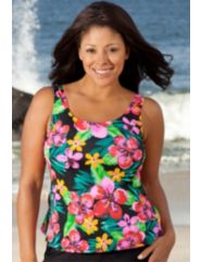 Beach Belle Montego Bay Plus Size Tankini Top by Beach Belle
