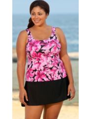 Beach Belle Honolulu Pink Tank Skirtini by Beach Belle