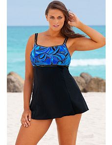 Longitude Blue Mystique  Lingerie Swimdress by Longitude