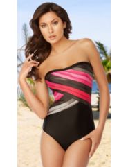 Fantasizer Intense Pink Long Torso Swimsuit by Fantisizer