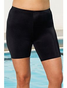 Chlorine Resistant! Black Bike Short by Aquabelle