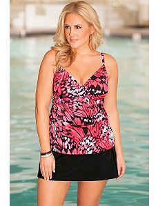 Butterfly Tab Front Tankini Skirtini by b. belle