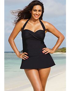 Eclipse Twist Front Swimdress by Infinity Blu