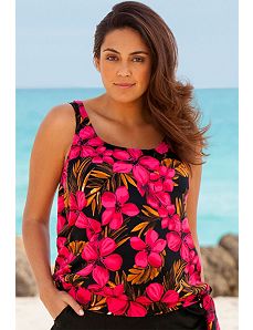 Jamaican Sunset Blouson Tankini Top by Beach Belle