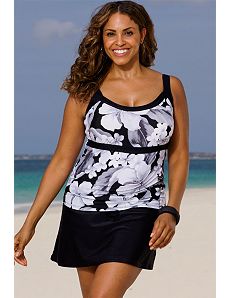 White Casablanca Empire Skirtini by Beach Belle