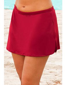 Raisin Side Slit Skirt by Beach Belle