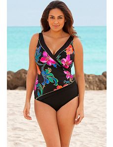 Thailand Piped SurpliceSwimsuit by Longitude