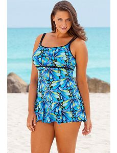 Blue Lil Wings Lingerie Swimdress by Longitude