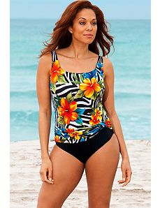 Nairobi Sash Tank Swimsuit by Longitude