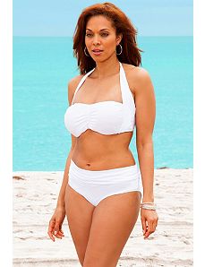 White Halter Bikini by Swim Sexy