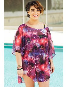 Sheer Galaxy T-Shirt by s4a