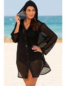 Chic Nassau Mesh Hoodie by Beach Belle