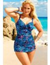 Purple Animal Chic Sarong Front by Swim Sexy