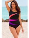 Pink Fan Club Tank Swimsuit by Longitude