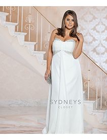 Chic plus size casual wedding dress by Sydney's Closet