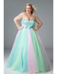 Plus Size Ball Gown in Glitter Tulle by Sydney's Closet