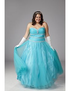 Beaded and sequined plus size ballgown by Sydney's Closet