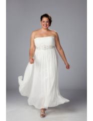 Elegant Informal Chiffon Wedding Dress by Sydney's Closet