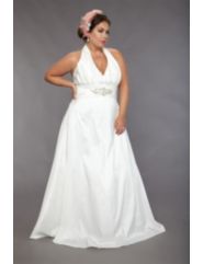 Striking Informal Taffeta Wedding Dress by Sydney's Closet