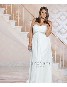 Chic plus size casual wedding dress by Sydney's Closet
