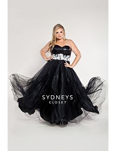 Plus Size Ball Gown Sequin Bodice by Sydney's Closet