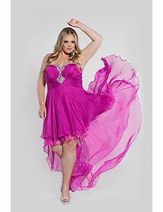 High-low Hem Sexy Plus Sized Dress by Sydney's Closet