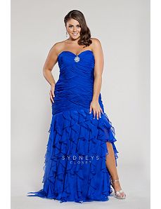 Sexy Slit Skirt Plus Size Formal Dress by Sydney's Closet