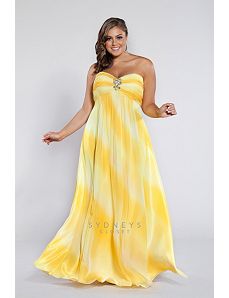 Plus size formal dress in ombre by Sydney's Closet