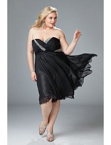 Plus size shimmer cocktail dress by Sydney's Closet