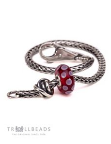 Luck and Joy Burgundy Bracelet by Trollbeads