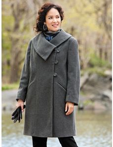 Classic Dress Coat by Ulla Popken