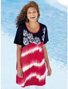 Fireworks Beaded Tunic by Ulla Popken
