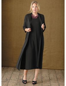 Two-in-One Knit Dress by Ulla Popken
