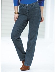 Stretch Denim Slim-leg Jeans by Ulla Popken