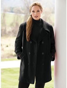 Classic Pea Coat by Ulla Popken