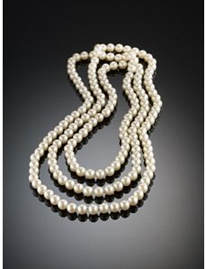 Carolee Pearl Rope Necklace by Ulla Popken