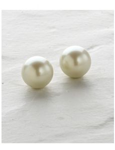 Carolee Pearl Stud Earrings by Ulla Popken