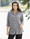 Gingham Blouse by Ulla Popken