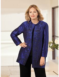 Soutache Embroidered Jacket by Ulla Popken