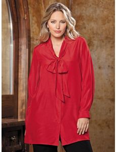 Artistic Bow Blouse by Ulla Popken