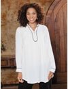Pintuck Trim Tunic by Ulla Popken