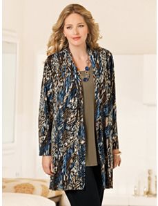 Matte Jersey Jacket by Ulla Popken