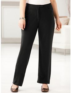 Ponte Knit Pants by Ulla Popken