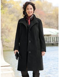 Three-quarter Swing Coat by Ulla Popken