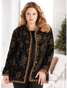 Midnight Garden Jacket by Ulla Popken
